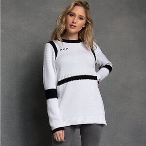 HER UNIVERSE Star Wars Stormtrooper knit sweater cosplay pullover Large